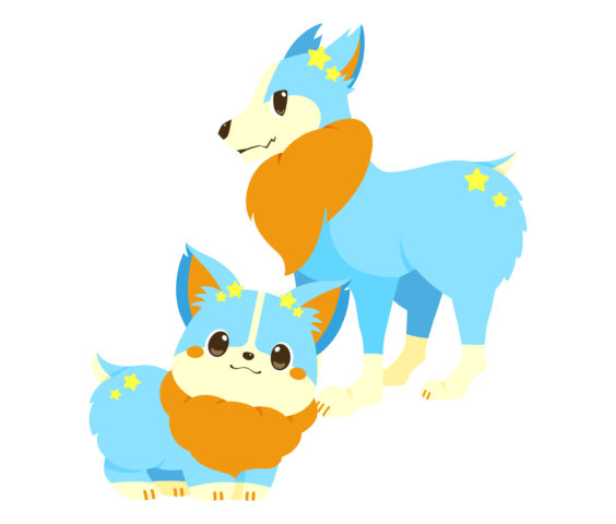 アプリケーション用デザイン｜こどもちゃれんじ デジタルEnglishプラス講座　7月号キャラクターデザイン（いぬ）